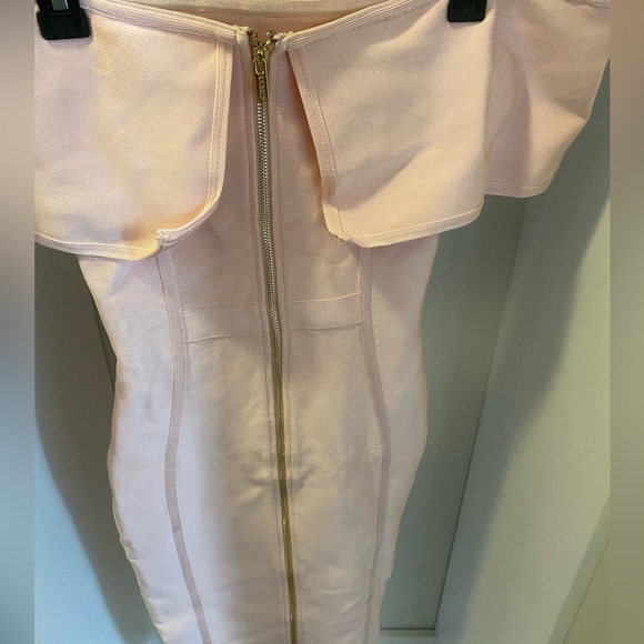 Blush House of CB Bandage Dress - Picture 2 of 4